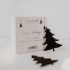 Wooden Pendant Fir black in a Set of 8 (VE = 8 pieces)