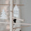 Wooden Pendant House white in a Set of 8 (VE= 8 pieces)