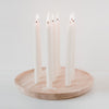 Round candle board made of oak 32cm (for stick candles) (PU = 3 pieces)