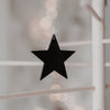 Pendentifs en bois étoile noir en lot de 8 (UE = 8 Pièces)