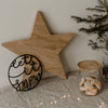 Wooden wreath Let It Snow (PU = 8 pieces)