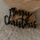 Lettres en relief en bois Merry Christmas en Noir (UE = 8 Pièces)