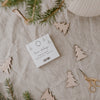 Pendentif en bois de sapin naturel en lot de 8 (UE = 8 Pièces)