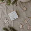 Pendentif étoile en bois naturel en lot de 8 (UE= 8 Pièces)