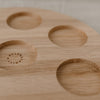Rundes Kerzenbrett aus Eiche 32cm „Blanko“ (VE = 3 Stk)
