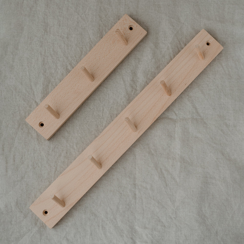 Barre à crochets avec porte-cartes 25 cm (UE = 3 Pièces)