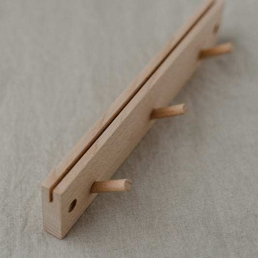Barre à crochets avec porte-cartes 25 cm (UE = 3 Pièces)