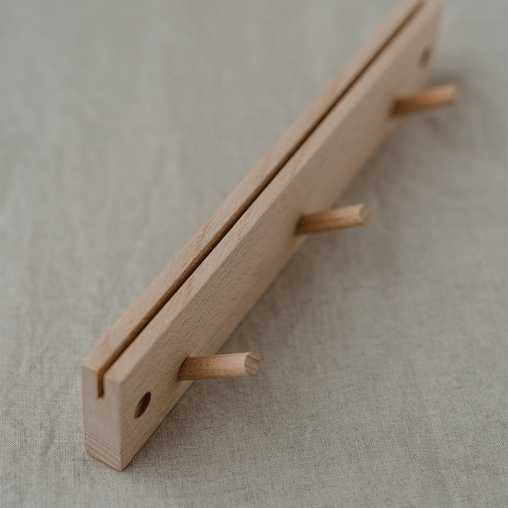 Barre à crochets avec porte-cartes 25 cm (UE = 3 Pièces)