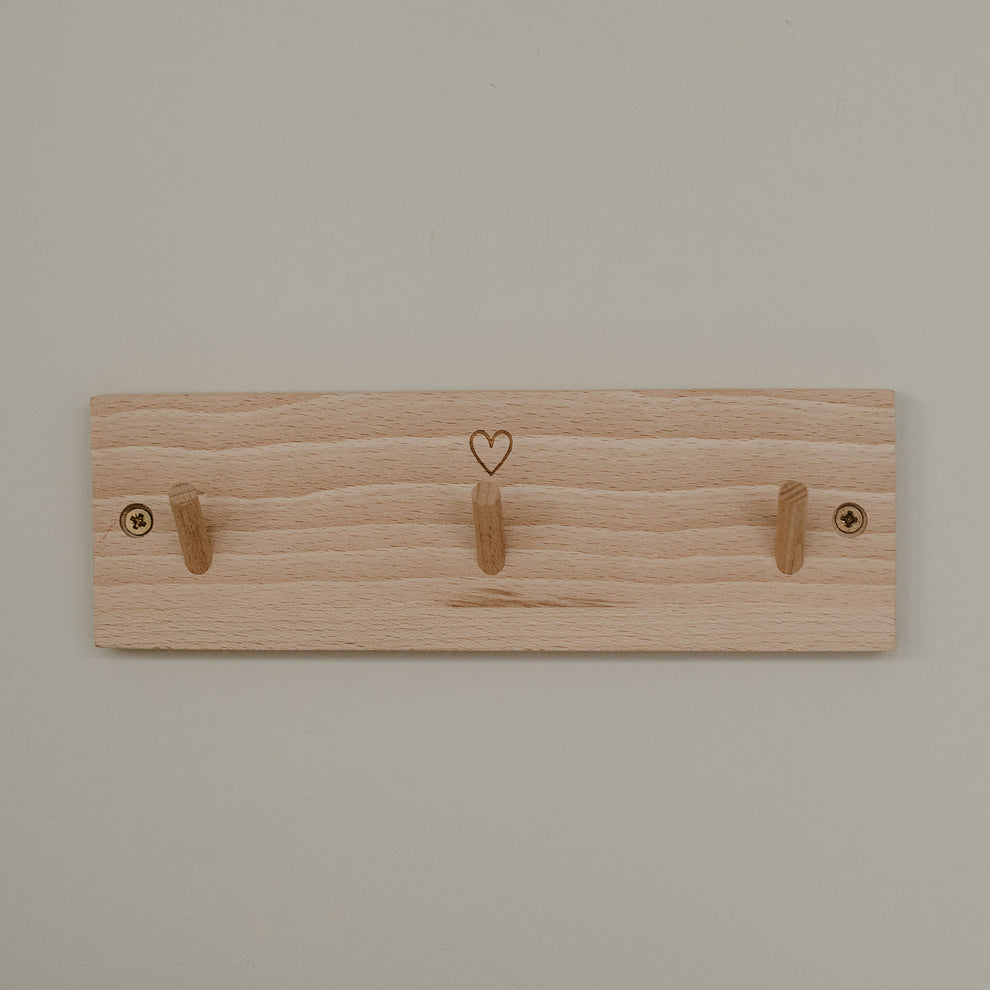 Hakenleiste Herz 23cm (VE = 3 Stk)