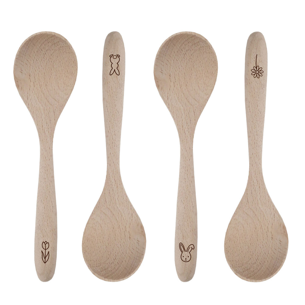 Holzlöffel Ostern im 4er Set (VE = 8 Stk)