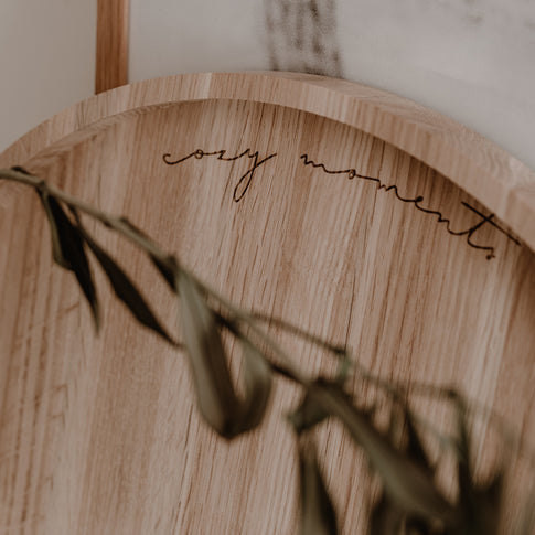 Tray Cozy Moments made of oak 36cm (PU = 3 pieces)