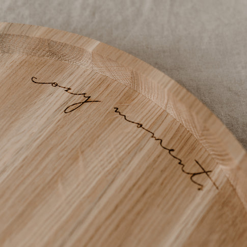 Tray Cozy Moments made of oak 36cm (PU = 3 pieces)