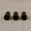Crochets muraux noirs en lot de 3 (UE = 6 Ensembles)