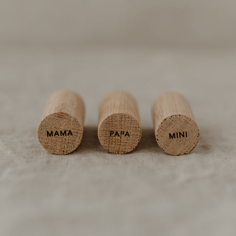 Wall hook Familie in a Set of 3 (PU = 6 sets)