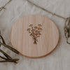 Dessous de verre en chêne bouquet (UE = 8 Pièces)