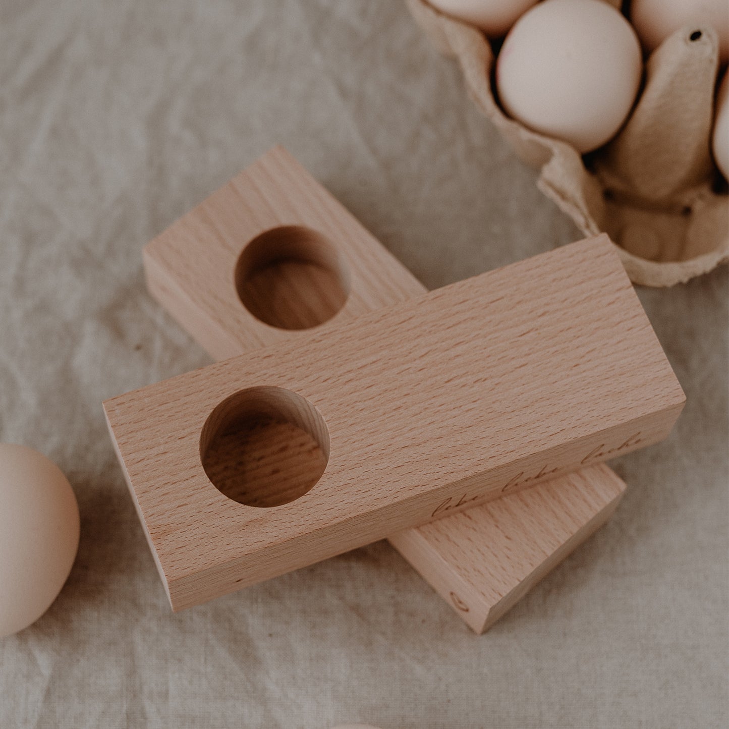 Egg cup Lebe Liebe Lache 15 x 5.5cm (PU = 5 pieces)