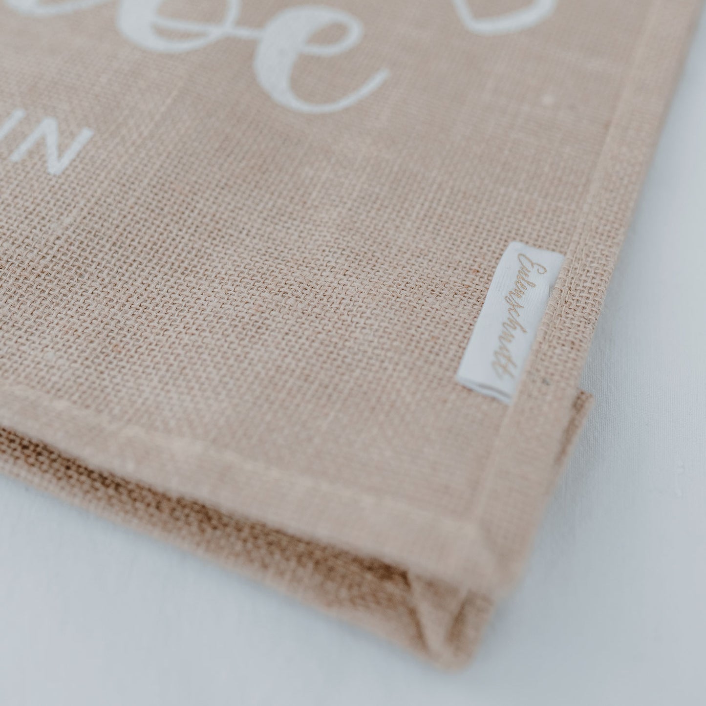 Jute shopper love (PU = 5 pieces)