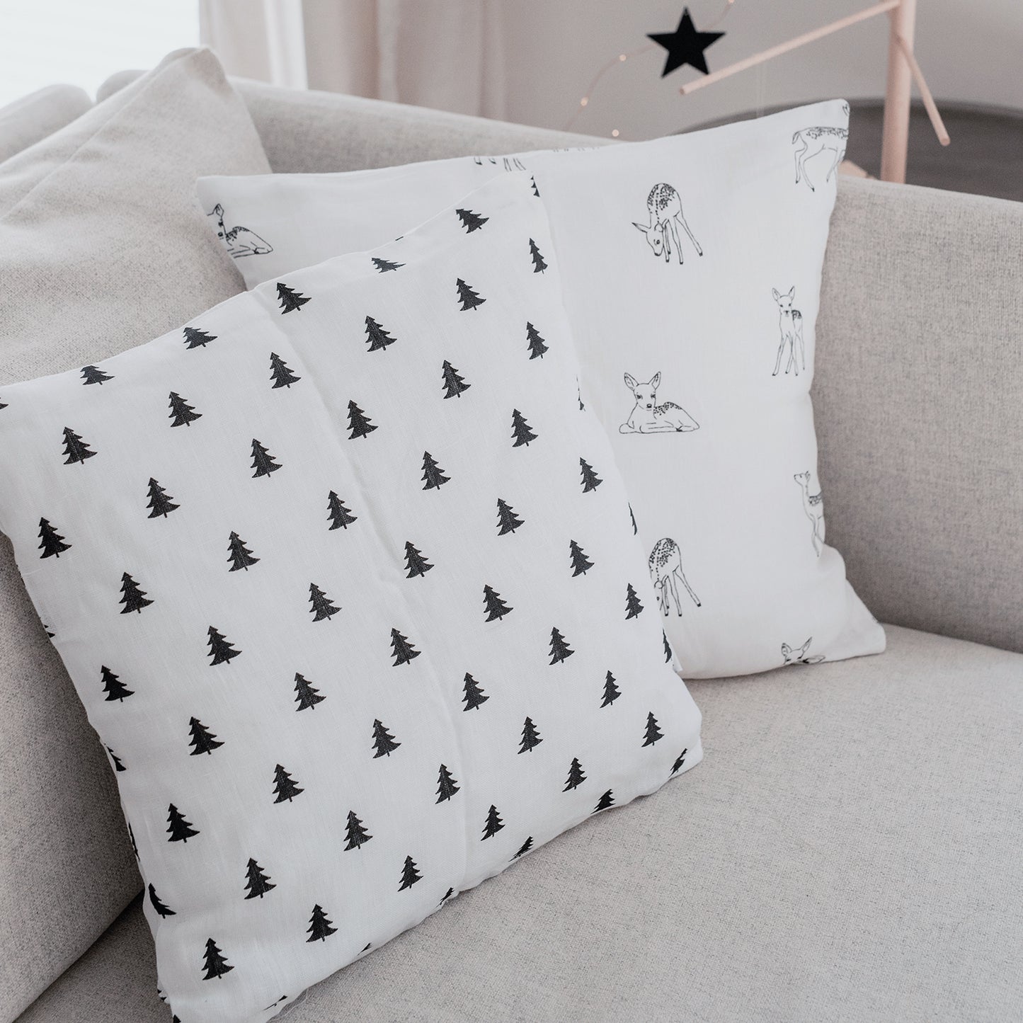 Linen pillowcase firs 40 x 40 cm (VE = 5 pieces)