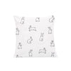 Linen cushion cover rabbit 40 x 40 cm (VE = 5 pieces)