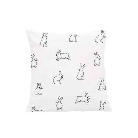 Linen cushion cover rabbit 40 x 40 cm (VE = 5 pieces)