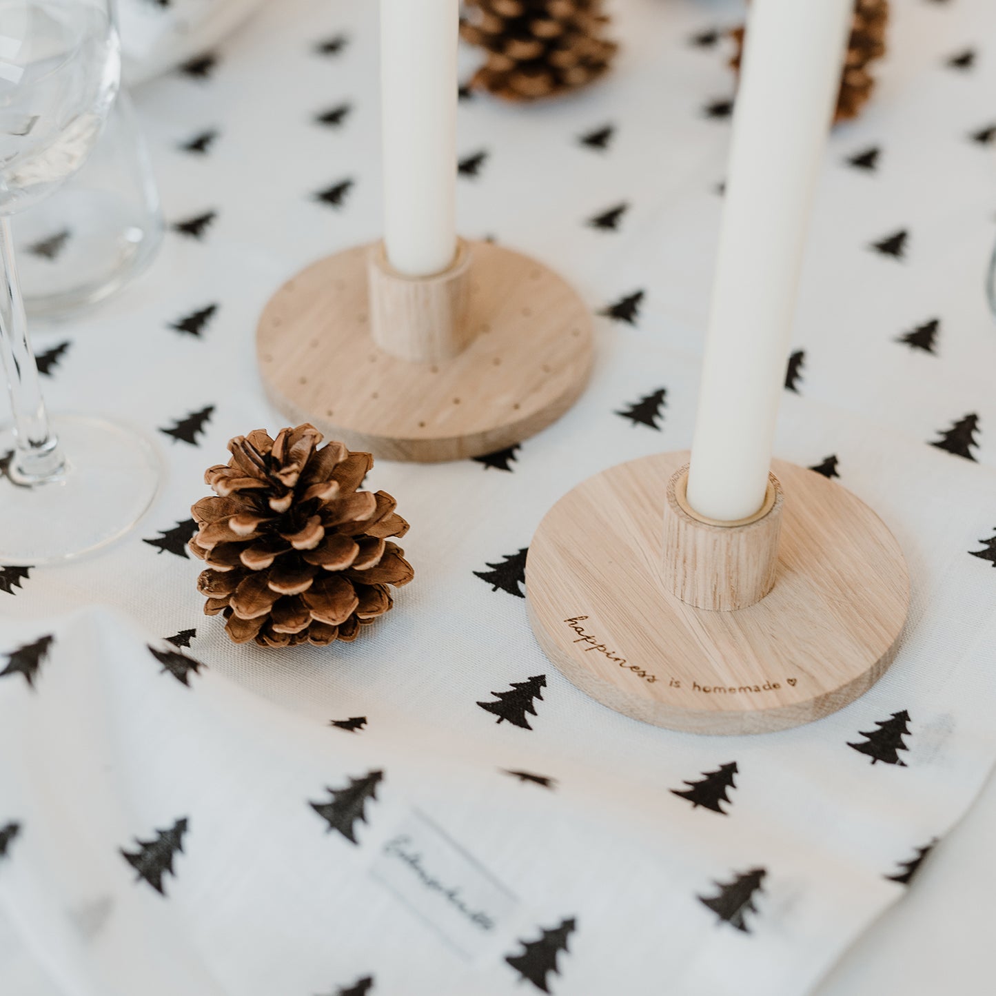 Kerzenständer 11 cm Punkte (VE = 6 Stk)