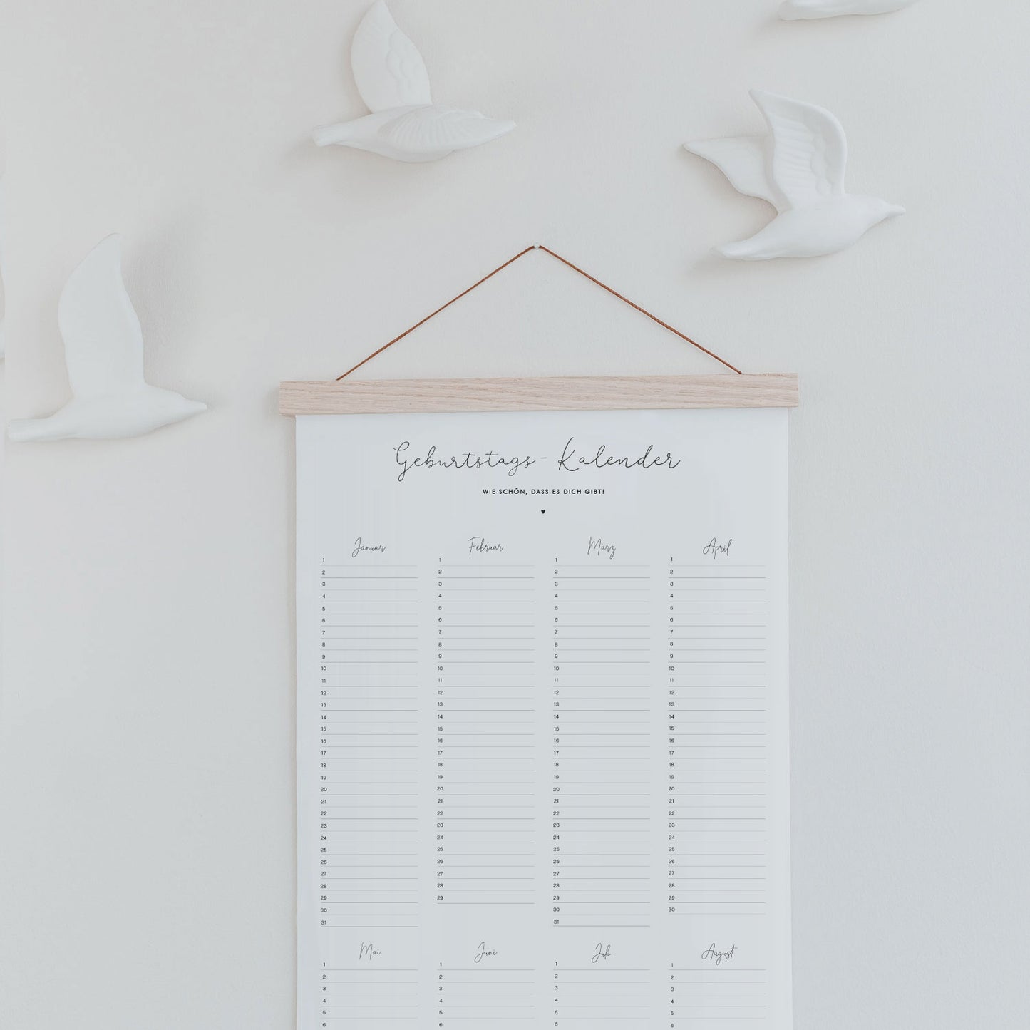 Geburtstagskalender (VE = 6 Stk)