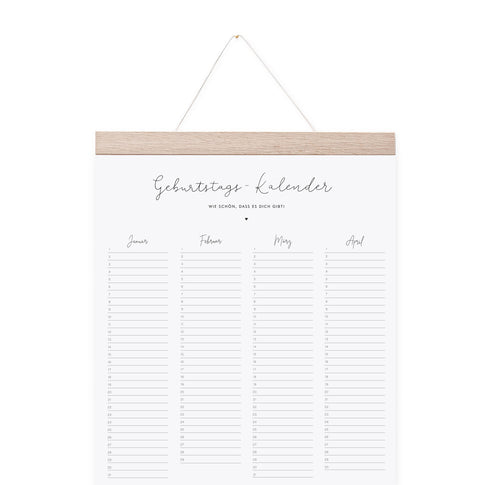 Geburtstagskalender (VE = 6 Stk)