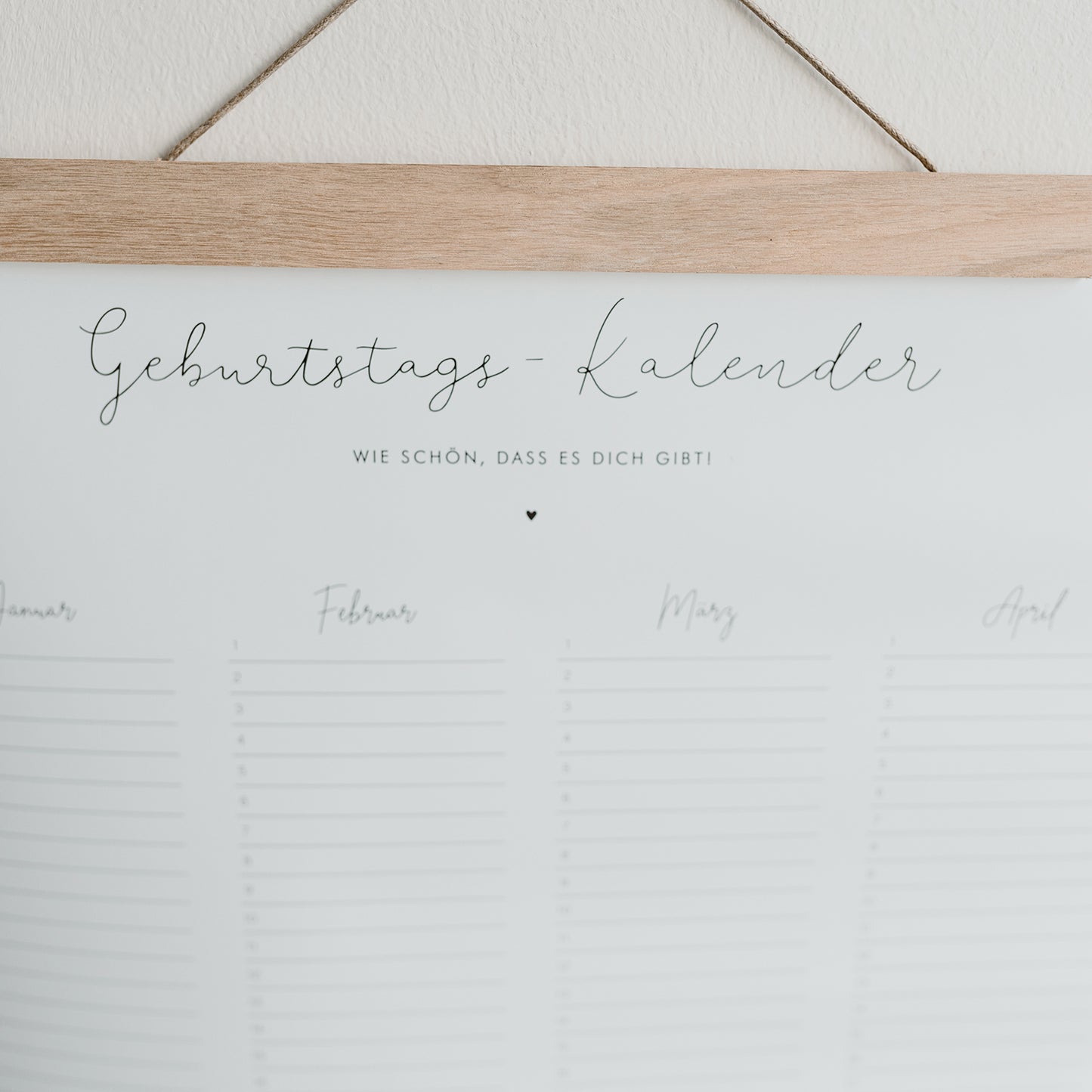Geburtstagskalender (VE = 6 Stk)