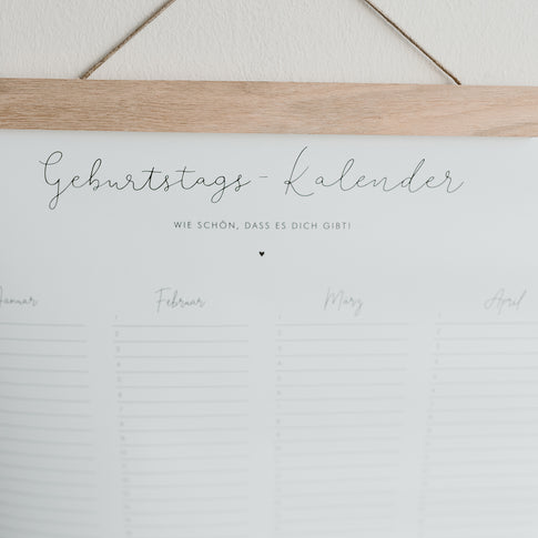 Geburtstagskalender (VE = 6 Stk)