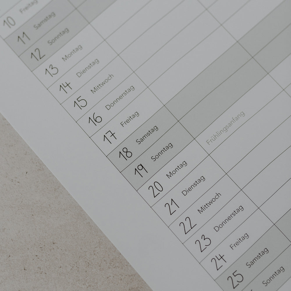 Calendrier familial 2023 (UE = 6 Pièces)