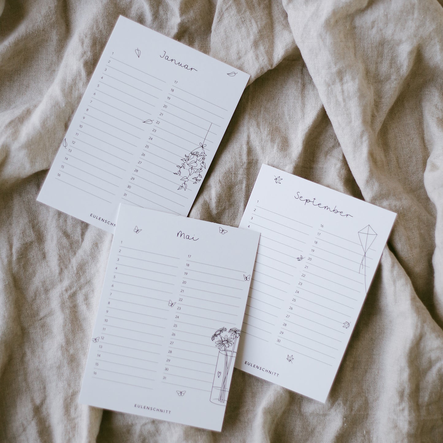 Tischkalender Geburtstage Blumenmädchen (VE = 10 Stück)