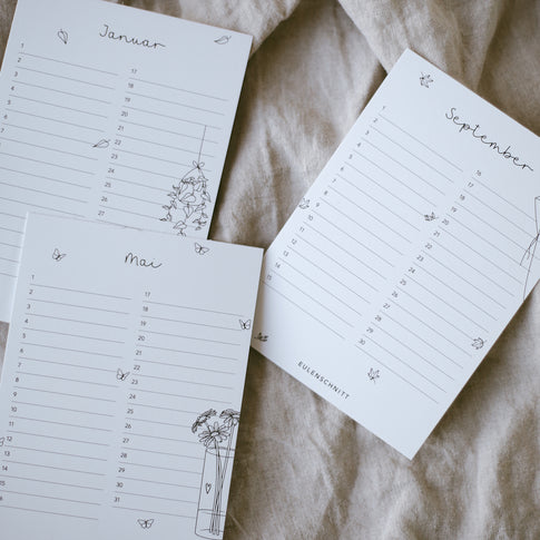 Tischkalender Geburtstage Blumenmädchen (VE = 10 Stück)