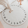 Waschbarer Kinderteppich ABC