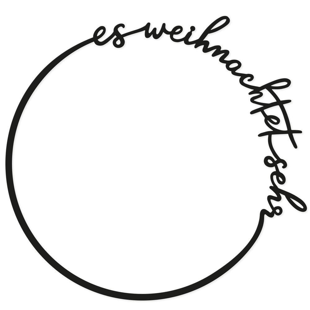 Couronne en bois Es weihnachtet sehr (UE = 8 Pièces)