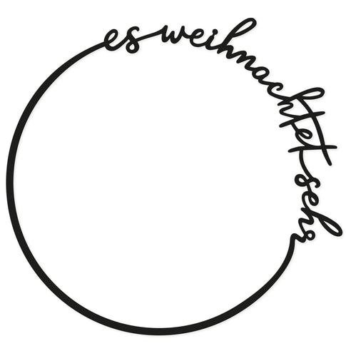 Couronne en bois Es weihnachtet sehr (UE = 8 Pièces)