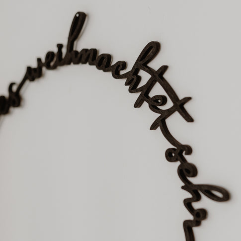 Couronne en bois Es weihnachtet sehr (UE = 8 Pièces)