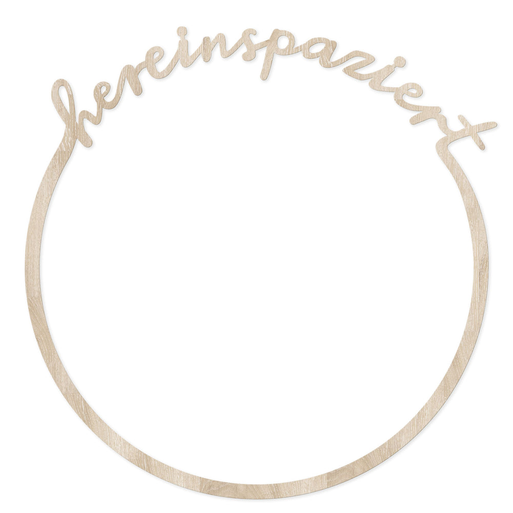 Wooden Wreath Hereinspaziert 31cm (PU = 8 pieces)