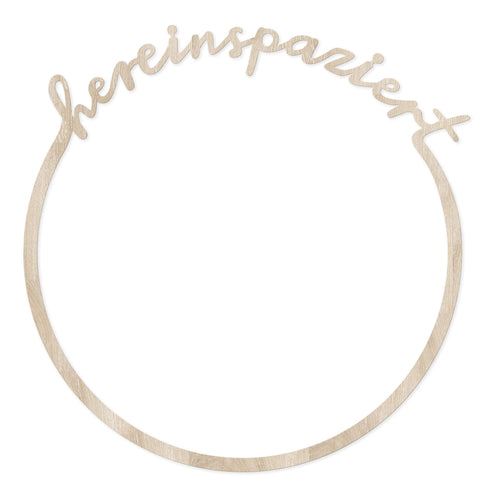 Wooden Wreath Hereinspaziert 31cm (PU = 8 pieces)