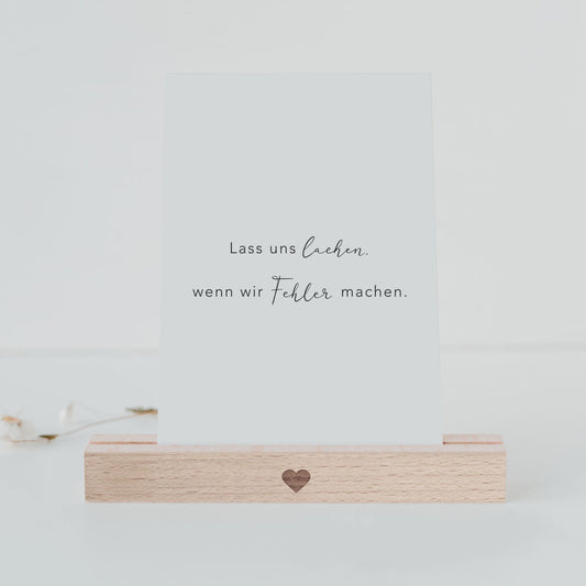 Spruchkarte Lass Uns Lachen (UE = 10 Pièces)