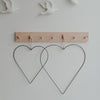 Couronne en métal Coeur en lot de 2 (UE = 4 Ensembles)