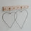 Couronne en métal Coeur en lot de 2 (UE = 4 Ensembles)