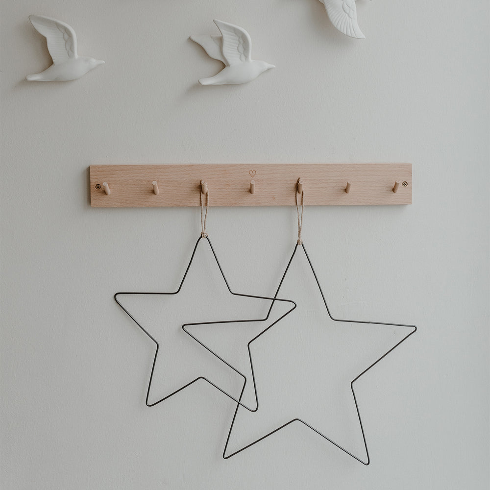 Couronne en métal Étoile en lot de 2 (UE = 4 Ensembles)