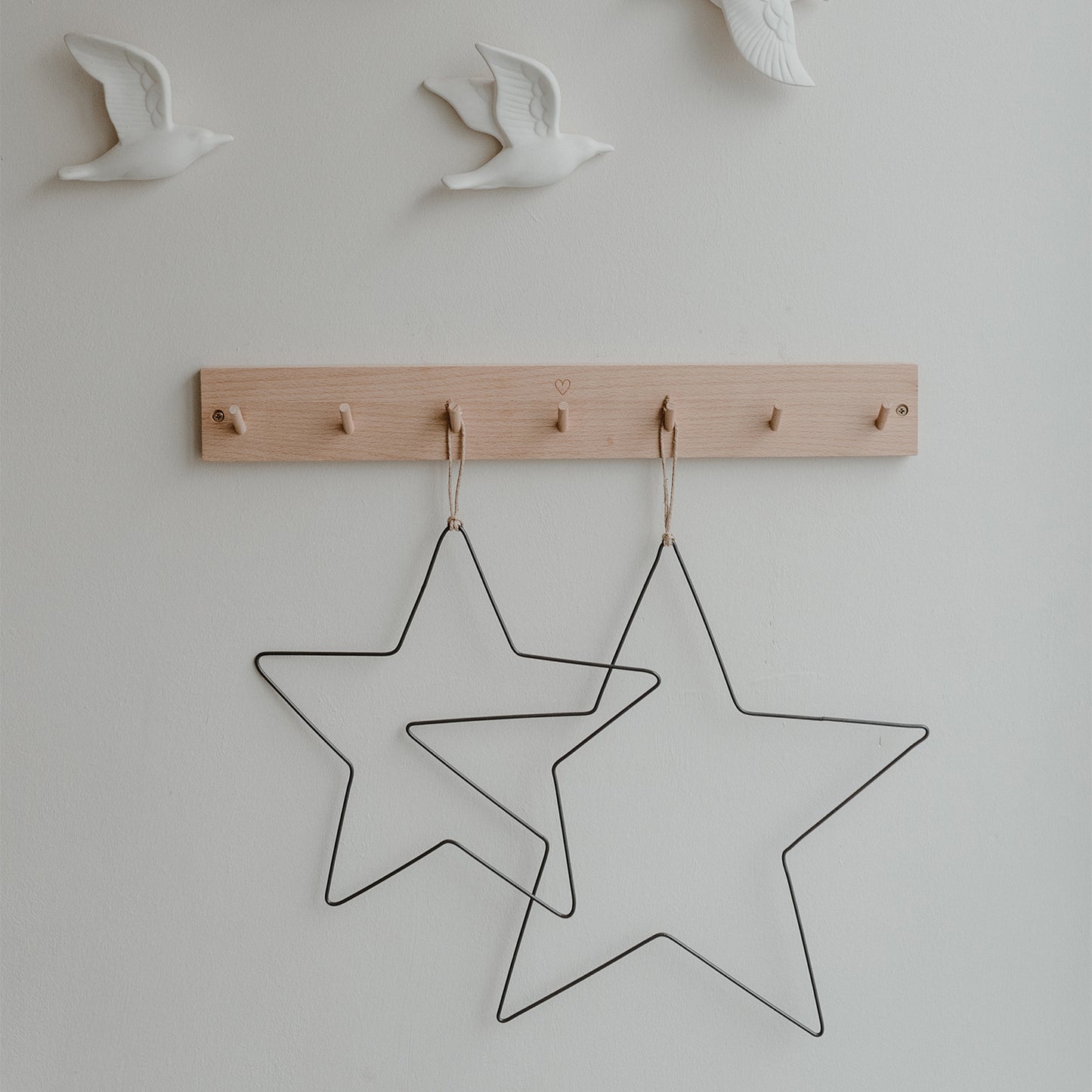 Couronne en métal Étoile en lot de 2 (UE = 4 Ensembles)