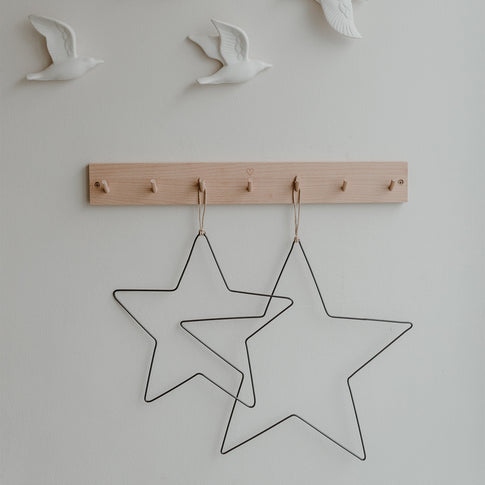 Couronne en métal Étoile en lot de 2 (UE = 4 Ensembles)