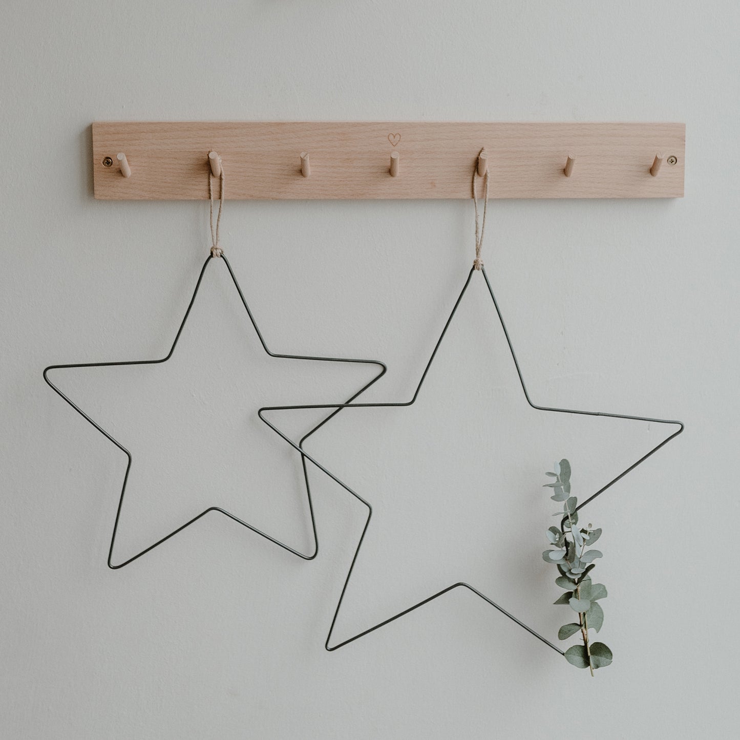 Couronne en métal Étoile en lot de 2 (UE = 4 Ensembles)