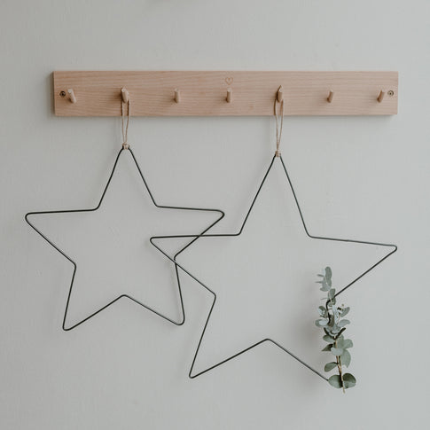 Couronne en métal Étoile en lot de 2 (UE = 4 Ensembles)