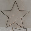 Couronne en métal Étoile en lot de 2 (UE = 4 Ensembles)