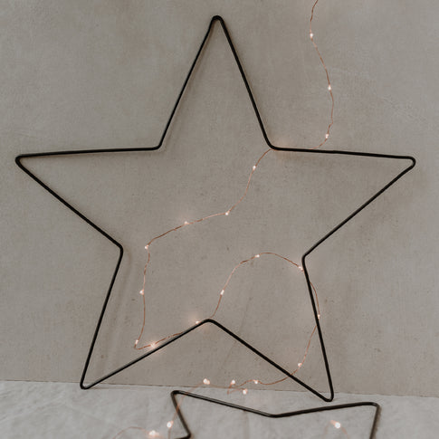 Couronne en métal Étoile en lot de 2 (UE = 4 Ensembles)