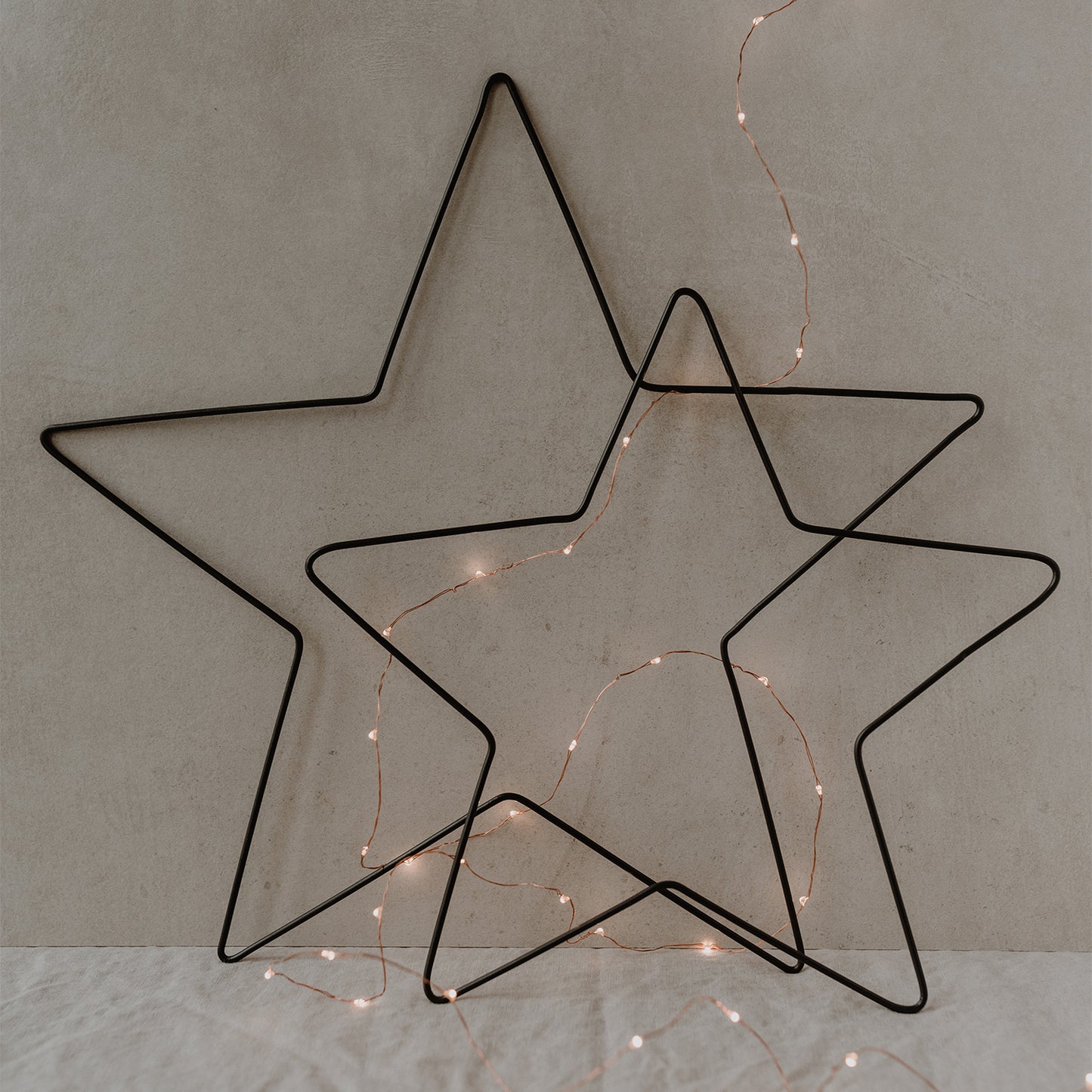 Couronne en métal Étoile en lot de 2 (UE = 4 Ensembles)