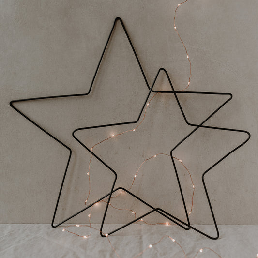 Couronne en métal Étoile en lot de 2 (UE = 4 Ensembles)